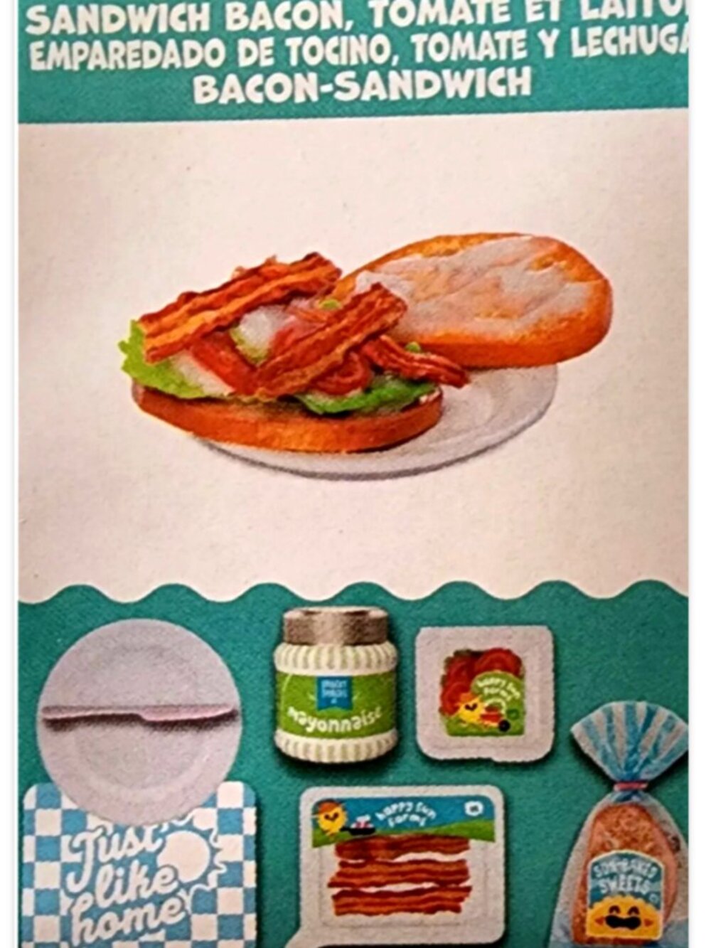 MGA Miniverse Make It Mini BLT BACON SANDWICH Cafe Series 3 Wave 2